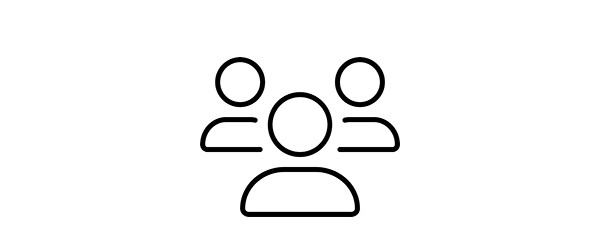 An icon of a group of people.